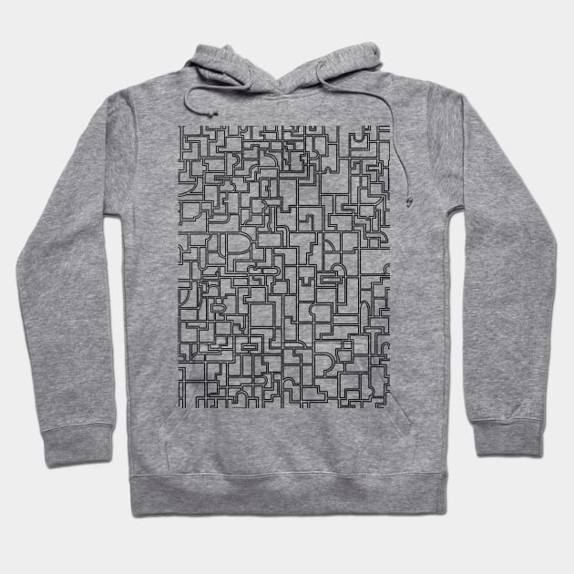 Line Art Pattern Hoodie by DrawAHrt